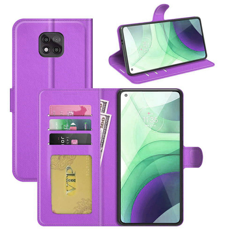 Leather Folio Wallet Case for Motorola Moto G Power (2021) Leather Folio Wallet Case for Motorola Moto G Power (2021)